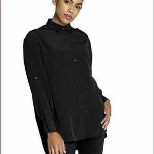 DUBGEE by WHOOPI Collared Black Dress Shirt  Size - XL NWT